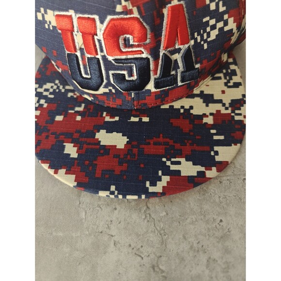 USA digital camo snapback hat adult - Picture 2 of 7